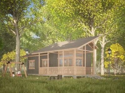 034Smallhouse1f58m2 3D model