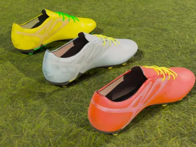 Realistic Soccer Football Shoe 3D model