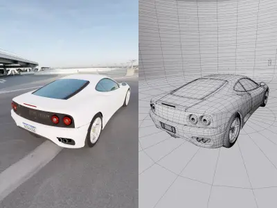 Ferrari F360 Modena 2004 3D model  3D model