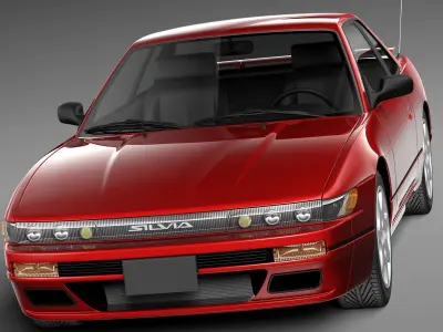 Nissan Silvia K S13 1989-1994 3D model