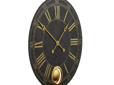 Large Wall Clock 3D model