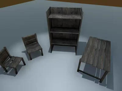 Desert Buildings Free 3D model
