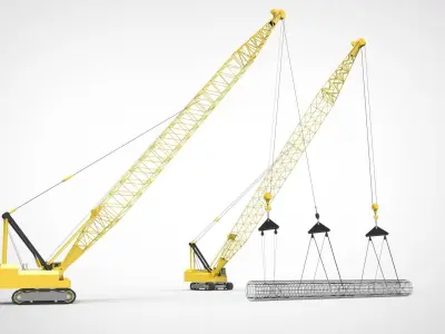 Crane Caisson 3D model