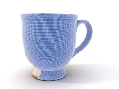 Cute Cat Mug model pack Low-poly 3D model