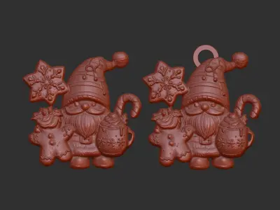 sanda with ginger cookies 3D print model