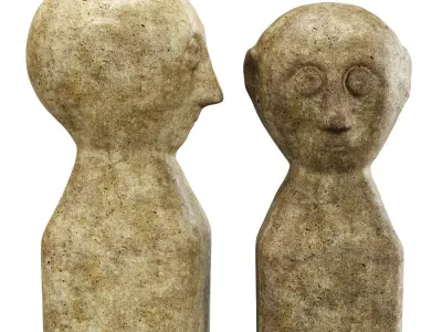 Decorative antique sculptures  3D model