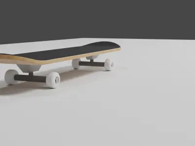 SkateBoard Low-poly 3D model