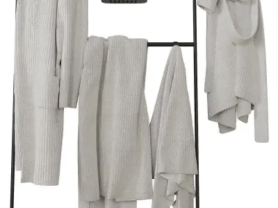 Decorative bathroom set 201 3D model