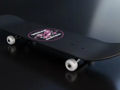 Skateboard Low-poly 3D model by gorbatovi210