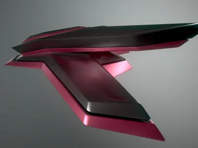 Racing spaceship 3D model