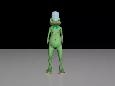 3D karekter model  biped animasyonlu 3D model