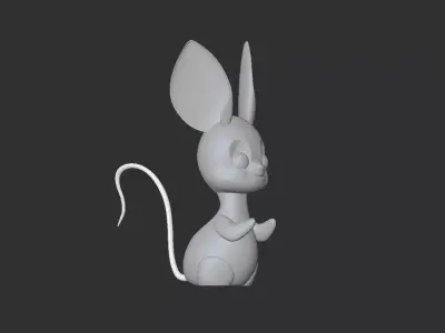 cute rat model 3D print model