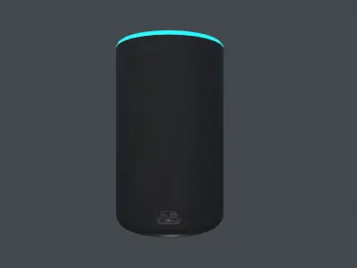 Smart Speaker Amazon Echo Low-poly 3D model