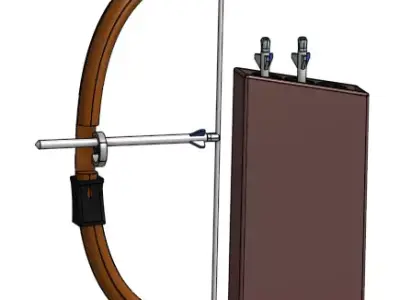 Bow and arrow 3D model