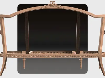 Carved canape for cnc 15 3D model