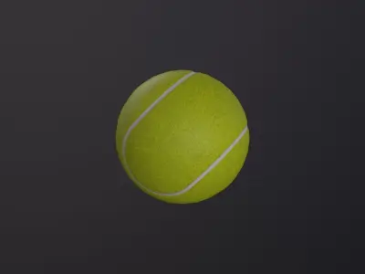Tennis ball 3D Model Low-poly 3D model