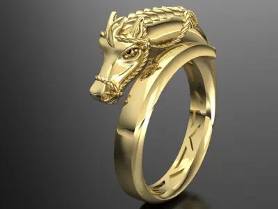 horse ring 3D print model