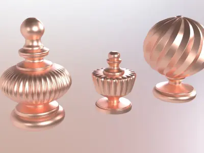 3D Finials 3D model