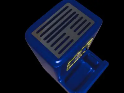 knife stander Low-poly 3D model