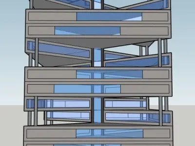 Triangle Tower 3D model