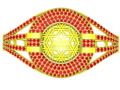 6345 korean luxury diamond bangle 3D print model