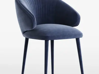 Cardinale Dining Chair 3D model