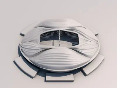 Wakrah stadium 3D model