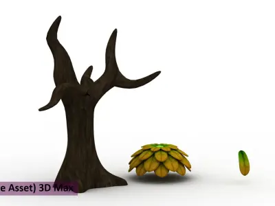 Tree Game Asset Low-poly 3D model