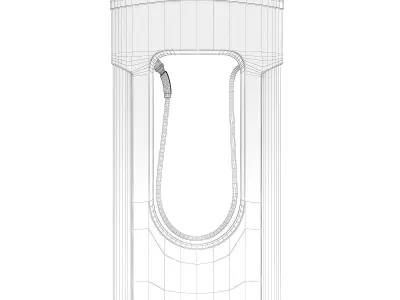 Car Charging Station 3D Model 3D model