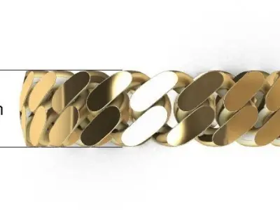 CUBAN RING SIZE 10 USA 3D print model