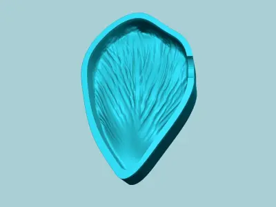 Tulip Flower Petal 01 - Moulding Artificial Craft 3D print model