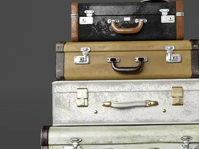 prop decorative suitcase Modern 3D model
