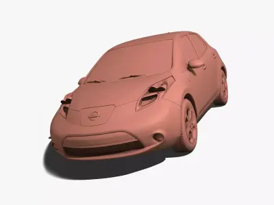  Nissan leaf 3D model
