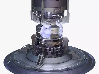 Sci-Fi Fusion Power Core Generator M1 3D model