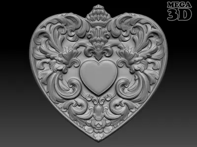 Bas relief Frame 240506 09 3D print model