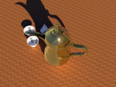 Arab Coffee Pot 3D model