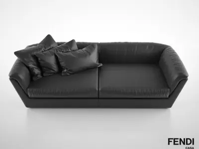 Fendi Casa Cocoon sofa 3D model