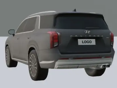 HYUNDAI PALISADE LOWPOLY Low-poly 3D model