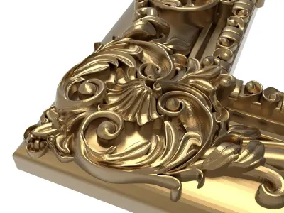 Carved Picture Frame 3D model