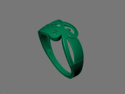 Women Ring Plain Ring Ready STL 3DM Models Womens Rings 3D print model 28