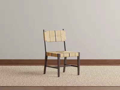 Abaca dining chair 3D model