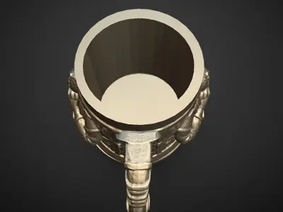 viking drengr warrior mug 3D print model