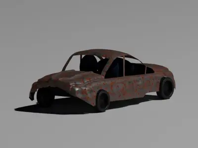 car 7 Low-poly 3D model