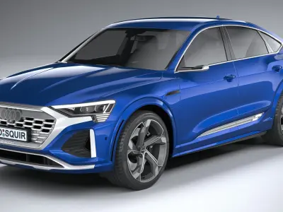 Audi SQ8 E-Tron Sportback 2024 3D model