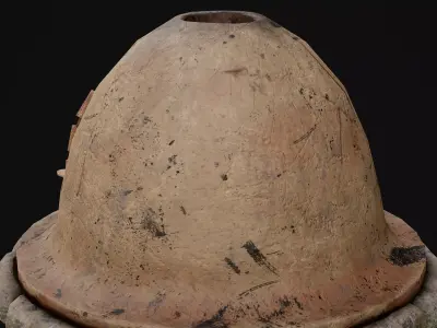 Clay Oven Game Ready Model Low-poly 3D model