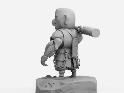 Earth Spirit Chibi - DOTA 2 - 3D Print Collection 3D print model