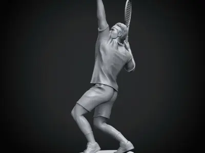 Roger Federer 3D Printable 2 3D print model