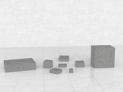Cardboard Boxes Collection 03- PBR Low-Poly Low-poly 3D model