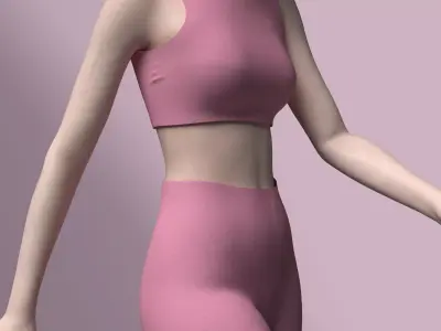 Women s sport cloth Free 3D model