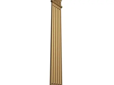Column Capital 0801 Low-poly 3D model